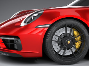 Porsche 911 992 Carrera GTS 2022 3D Model