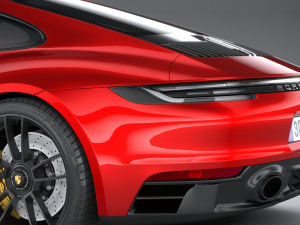 Porsche 911 992 Carrera GTS 2022 3D Model