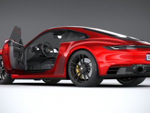 Porsche 911 992 Carrera GTS 2022 3D Model