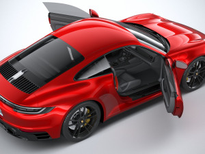 Porsche 911 992 Carrera GTS 2022 3D Model
