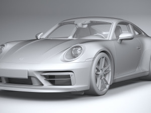 Porsche 911 992 Carrera GTS 2022 3D Model