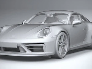 Porsche 911 992 Carrera GTS 2022 3D Model
