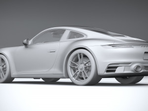 Porsche 911 992 Carrera GTS 2022 3D Model