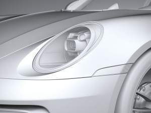 Porsche 911 992 Carrera GTS 2022 3D Model