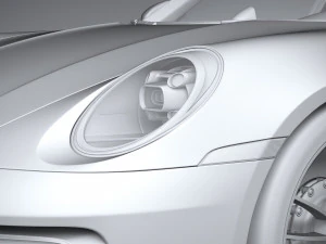 Porsche 911 992 Carrera GTS 2022 3D Model