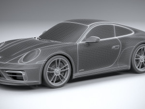 Porsche 911 992 Carrera GTS 2022 3D Model