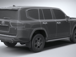 Toyota Land Cruiser GR-Sport 2022 3D Модель