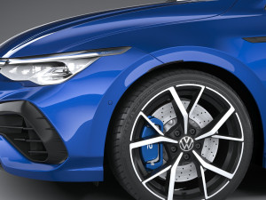 Volkswagen Golf R Estate 2022 3D-Modell