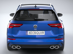 Volkswagen Golf R Estate 2022 3D-Modell