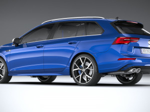Volkswagen Golf R Estate 2022 3D-Modell