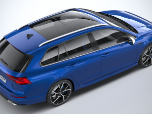 Volkswagen Golf R Estate 2022 3D-Modell