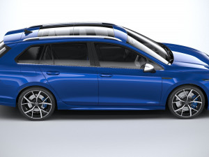 Volkswagen Golf R Estate 2022 3D-Modell