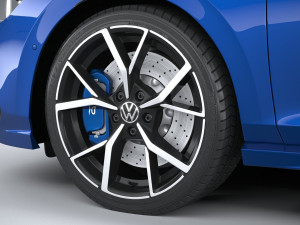 Volkswagen Golf R Estate 2022 3D-Modell