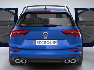 Volkswagen Golf R Estate 2022 3D-Modell