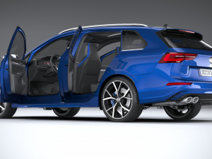 Volkswagen Golf R Estate 2022 3D-Modell