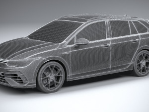 Volkswagen Golf R Estate 2022 3D-Modell