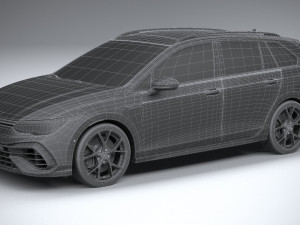 Volkswagen Golf R Estate 2022 3D-Modell