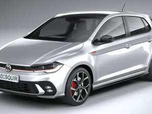 Volkswagen Polo GTI 2022 3D Model