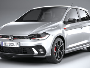 Volkswagen Polo GTI 2022 3D 模型