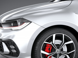 Volkswagen Polo GTI 2022 3D 模型