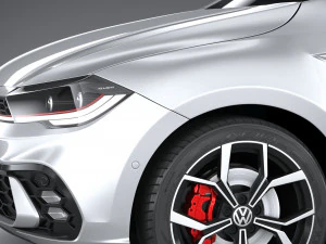 Volkswagen Polo GTI 2022 3D Model