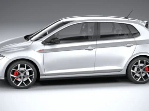 Volkswagen Polo GTI 2022 3D Model