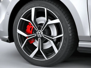 Volkswagen Polo GTI 2022 3D Model