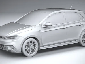 Volkswagen Polo GTI 2022 3D Model