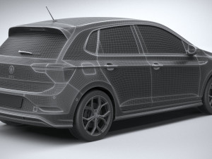 Volkswagen Polo GTI 2022 3D 模型