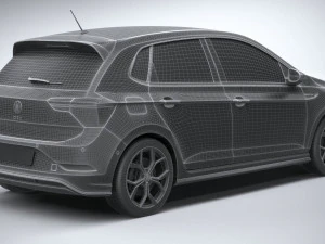Volkswagen Polo GTI 2022 3D Model