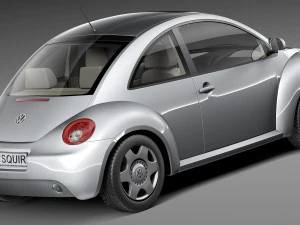 Volkswagen Beetle 1998-2005 3D Model