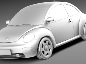 Volkswagen Beetle 1998-2005 3D Модель