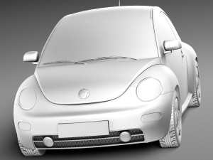 Volkswagen Beetle 1998-2005 3D Модель
