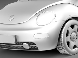 Volkswagen Beetle 1998-2005 3D Модель
