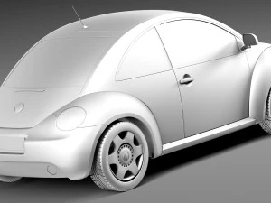 Volkswagen Beetle 1998-2005 3D Model