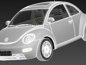 Volkswagen Beetle 1998-2005 3D Модель