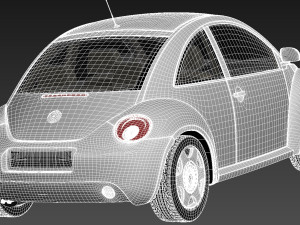 Volkswagen Beetle 1998-2005 3D Модель