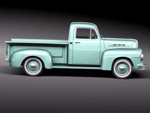 F-1 Pickup 1951 3D Model