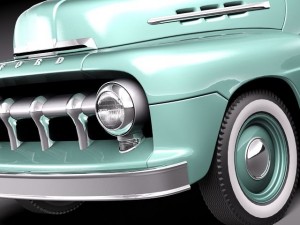 F-1 Pickup 1951 3D Model