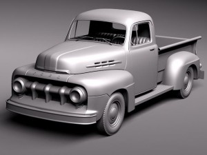 F-1 Pickup 1951 3D Model