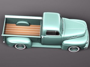 F-1 Pickup 1951 3D Model