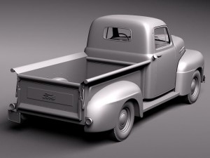 F-1 Pickup 1951 3D Model