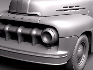 F-1 Pickup 1951 3D Model