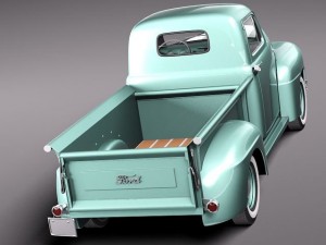 F-1 Pickup 1951 3D Model