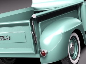 F-1 Pickup 1951 3D Model
