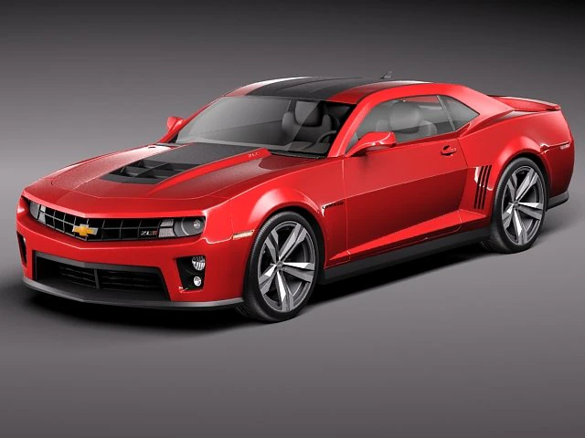 Chevrolet Camaro ZL1 2012 3D Model .c4d .max .obj .3ds .fbx .stl .blend 