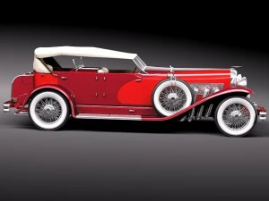 Duesenberg SJ Convertible 1932 3D Model