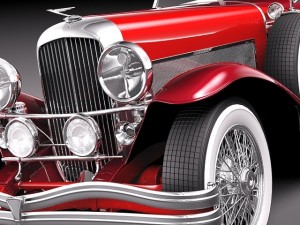 Duesenberg SJ Convertible 1932 Modelo 3D