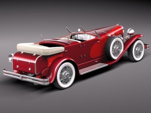 Duesenberg SJ Convertible 1932 Modelo 3D