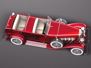 Duesenberg SJ Convertible 1932 Modelo 3D